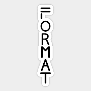 FORMAT Sticker